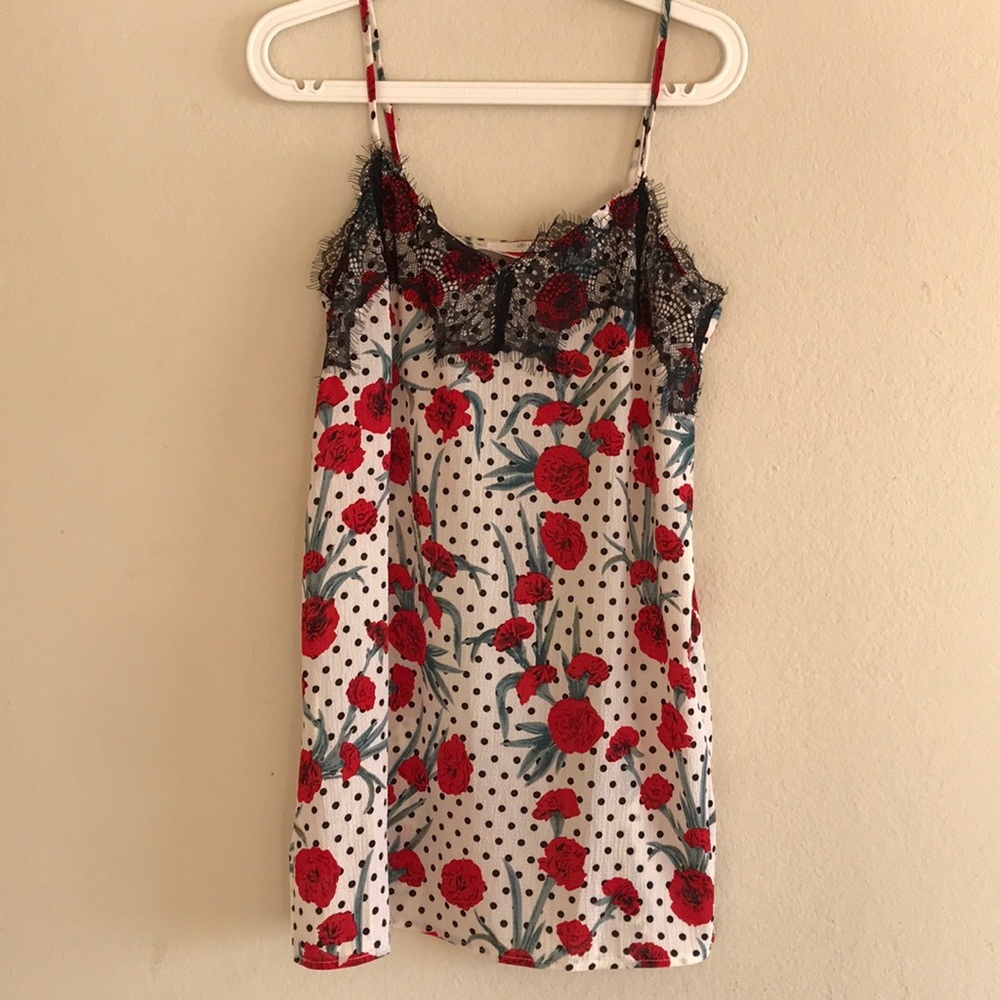 Petite floral lace top